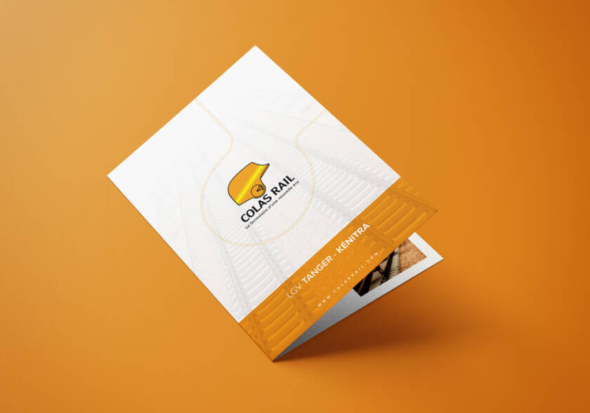 Brochure presenting Colas Rail closed