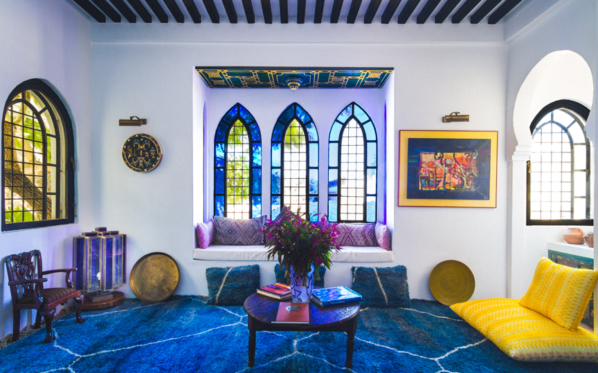 Interior Photography of a cosy Moroccan salon