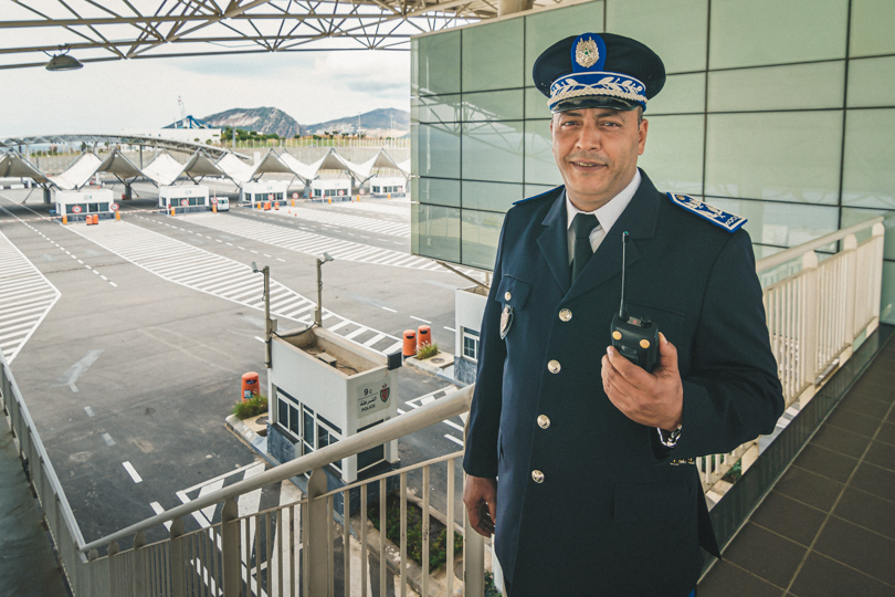 Portrait of Police Commissioner at Tanger Med Port