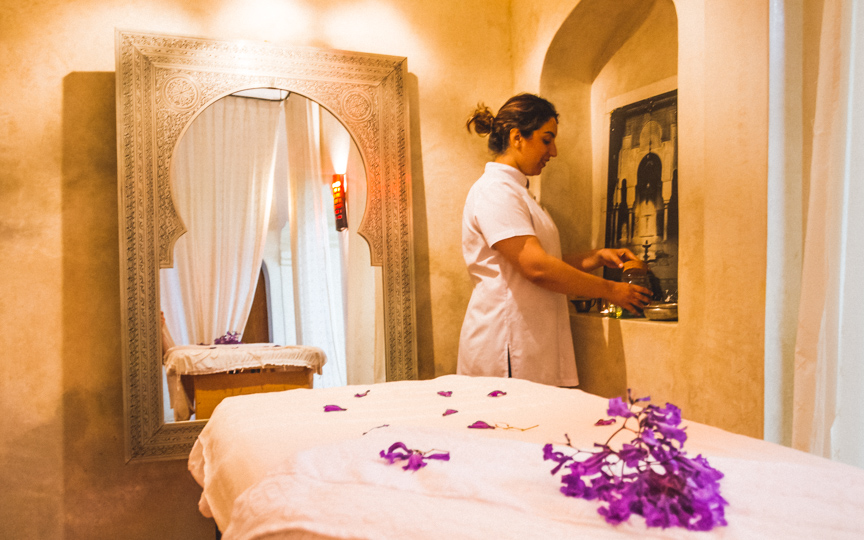 Interior Photography of a Spa and massage in Tangier