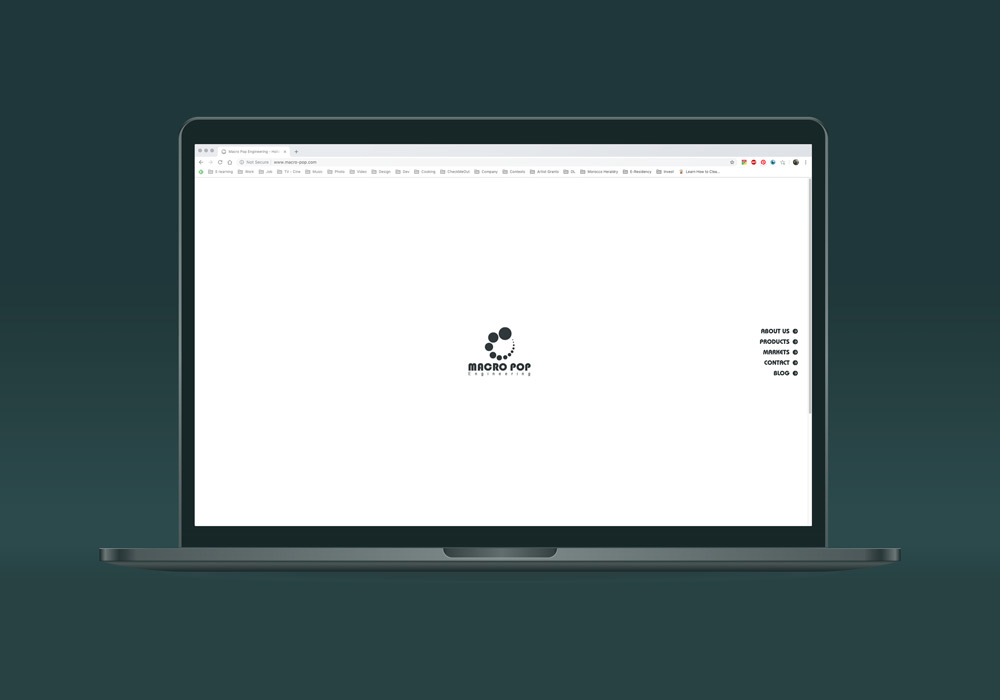 Website design top view