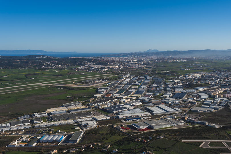 Helicopter Photography Tanger Med Zones - Tanger free zone aerial view