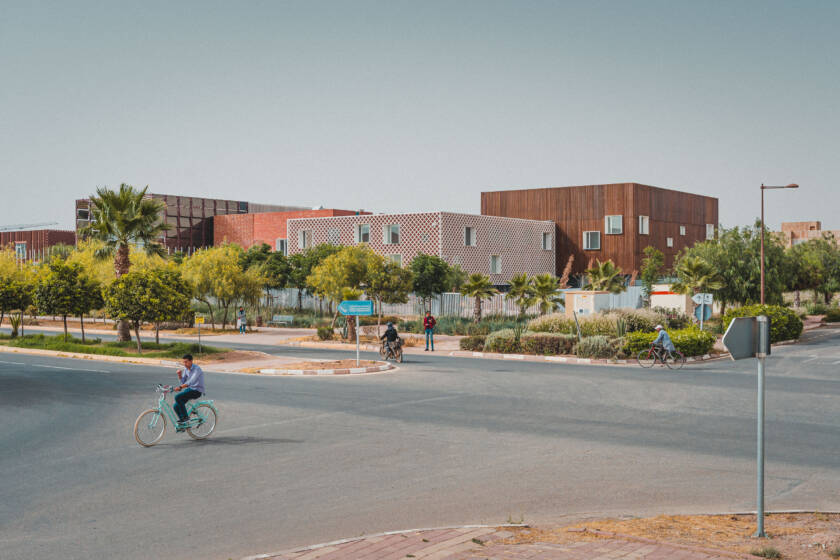 Research Facility Photography : GSBP Benguerir - road view side